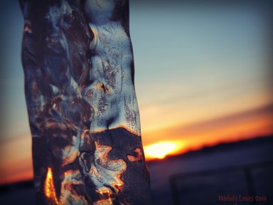 sunset ice